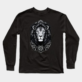 Lion and roses Long Sleeve T-Shirt